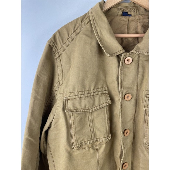 Boden Mens Canvas Utility Field Pocket Chore Military Style Jacket Brown Coat XL - Picture 2 of 7